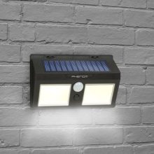 Mozgásérzékelős szolár reflektor, fali, 3 COB LED