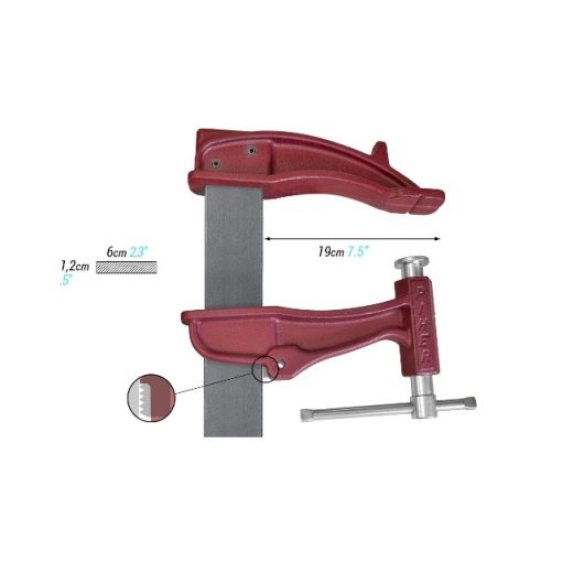 PIHER MAXI XXL Mod. szorító, 190 mm mélység