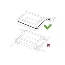 PIHER Négyszögletes acélszalag szorító