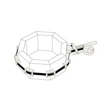 PIHER Nyolcszögletű acélszalag szorító 